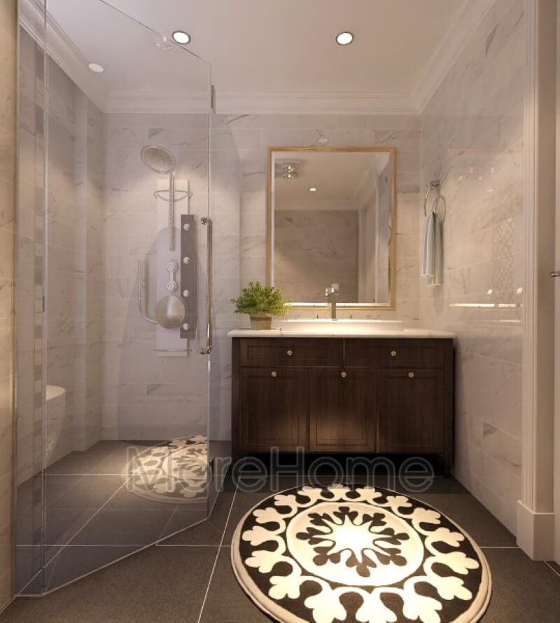 Đá ốp tủ lavabo nhân tạo cao cấp được coi là sự lựa chọn hoàn hảo cho không gian phòng tắm. Đá ốp lavabo