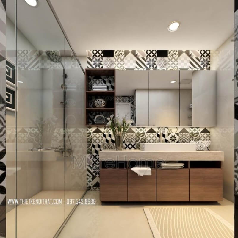 Đá nhân tạo cao cấp được coi là sự lựa chọn tốt nhất cho bề măt nhạy cảm hay phải tiếp xúc với nước hay hóa chất như tủ lavabo Đá ốp lavabo