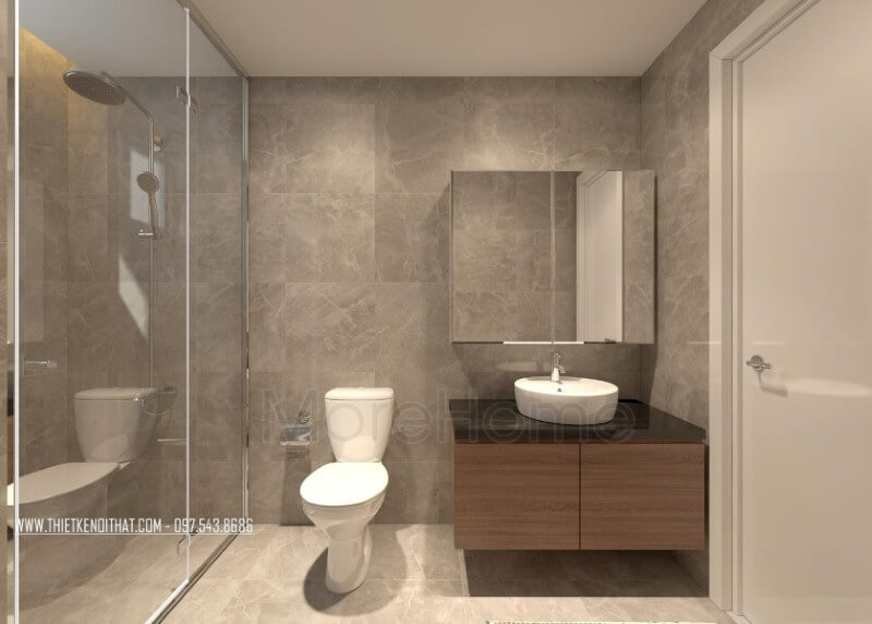 Đá ốp mặt tủ lavabo nhân tạo màu đen đảm bảo bề mặt luôn sạch sẽ và sang trọng Đá ốp lavabo