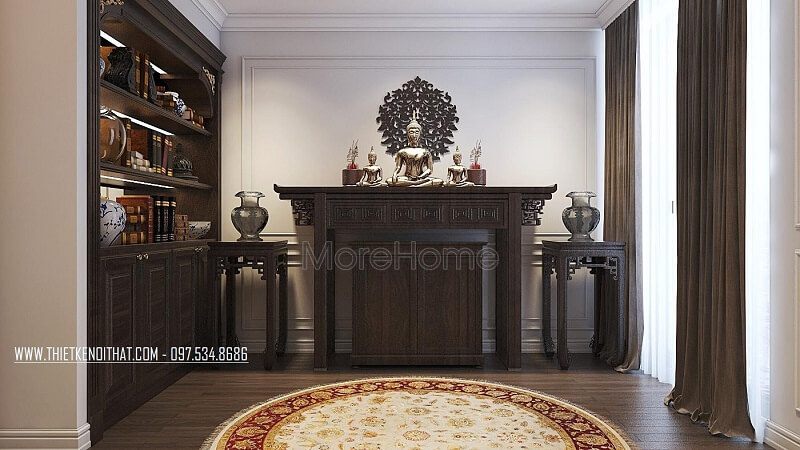 Căn hộ Duplex Hapulico cần được thiết kế một phòng thờ hiện đại và đẹp.